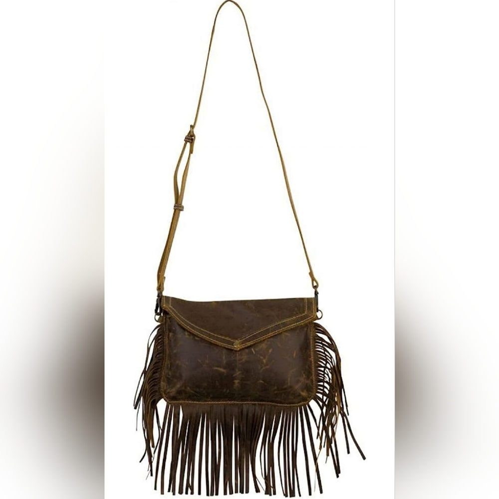 NWT! Myra Leather Bag w/Fringe